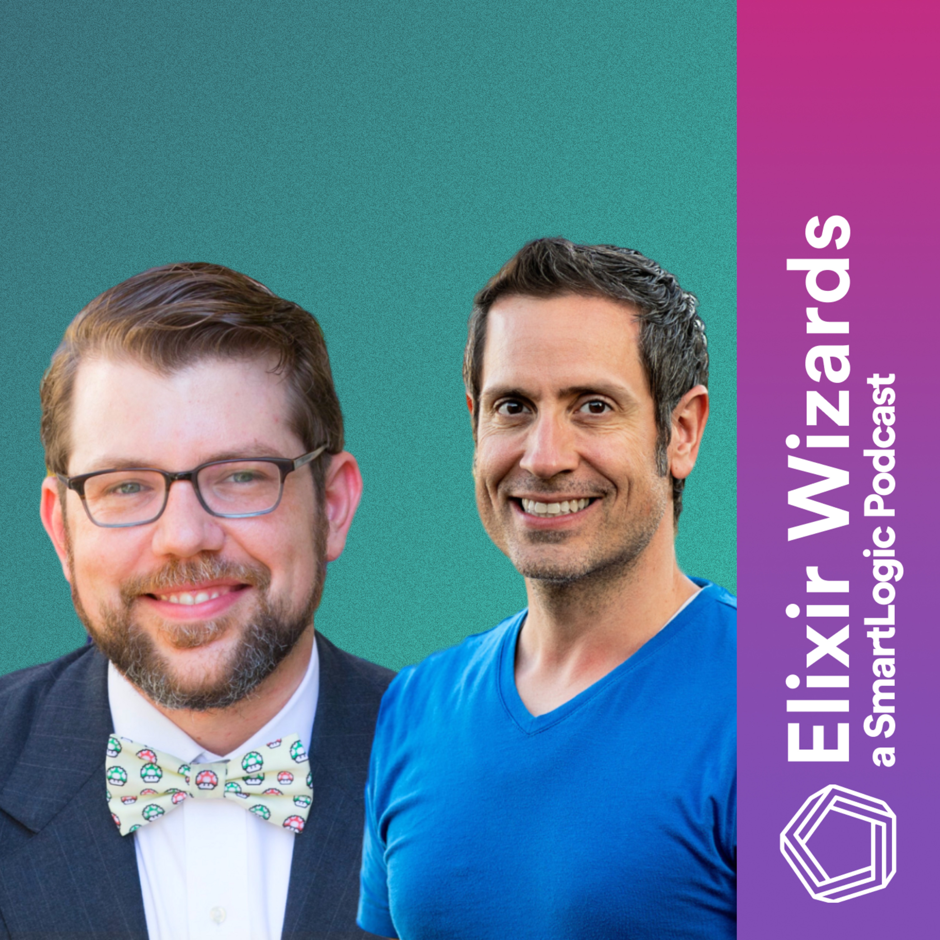 Episode cover art for Mark & David from Thinking Elixir on Ecto Queries