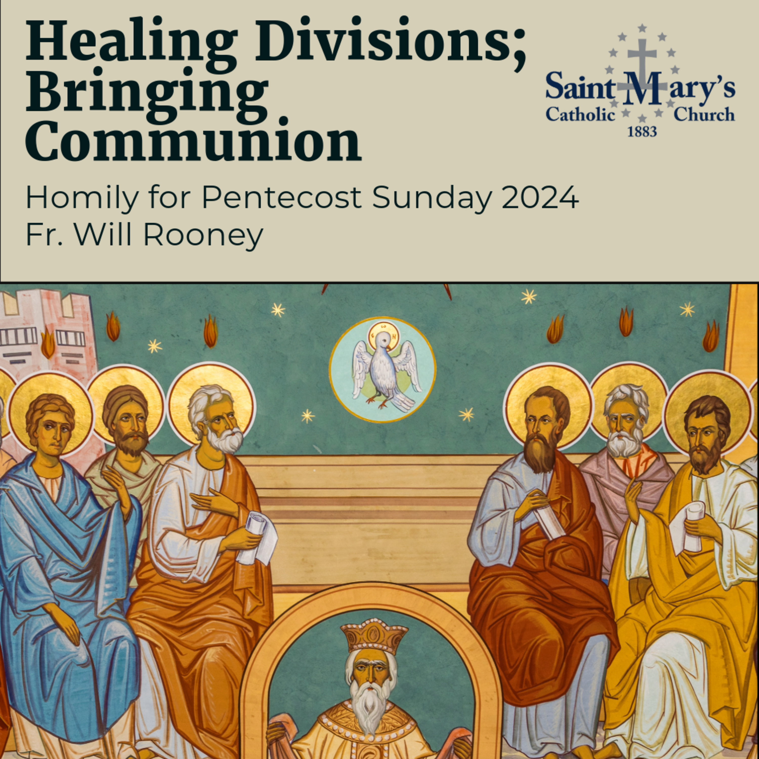 Healing Divisions; Bringing Communion | Homily for Pentecost Sunday 2024| Fr. Will Rooney episode artwork
