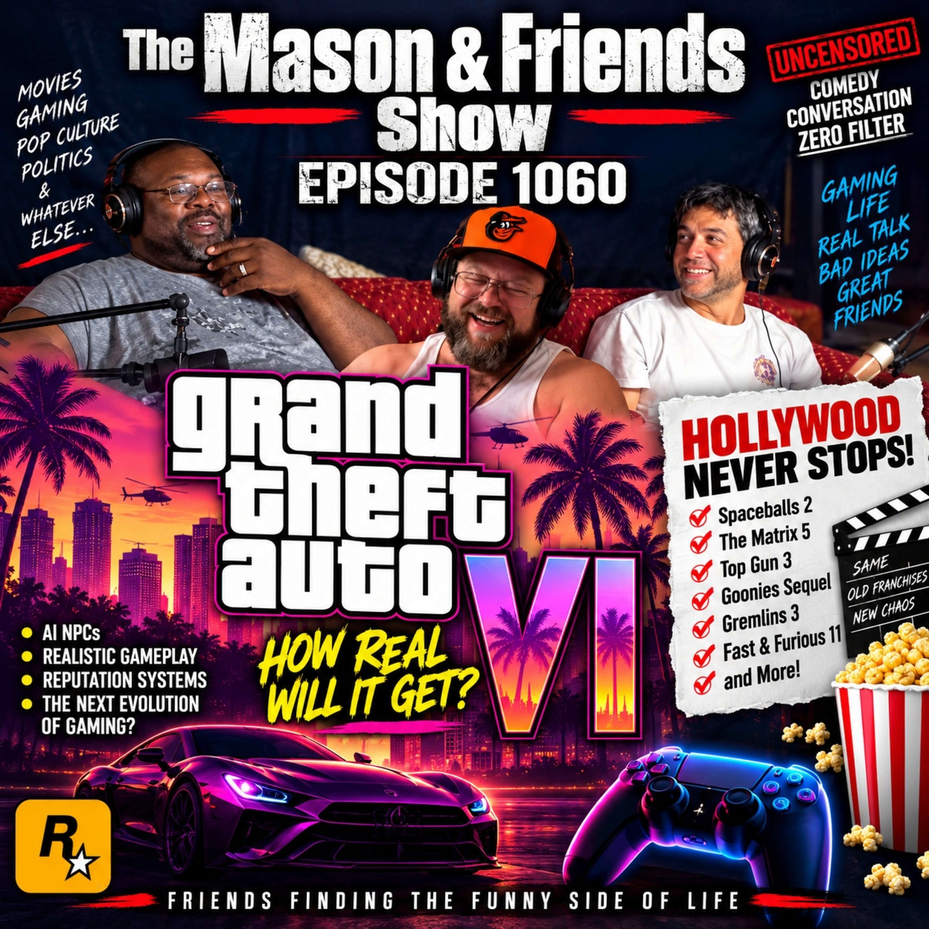 Episode 1060: GTA 6, Movie Sequels, Top Gun, AI Gaming & More. Episode 1060 |