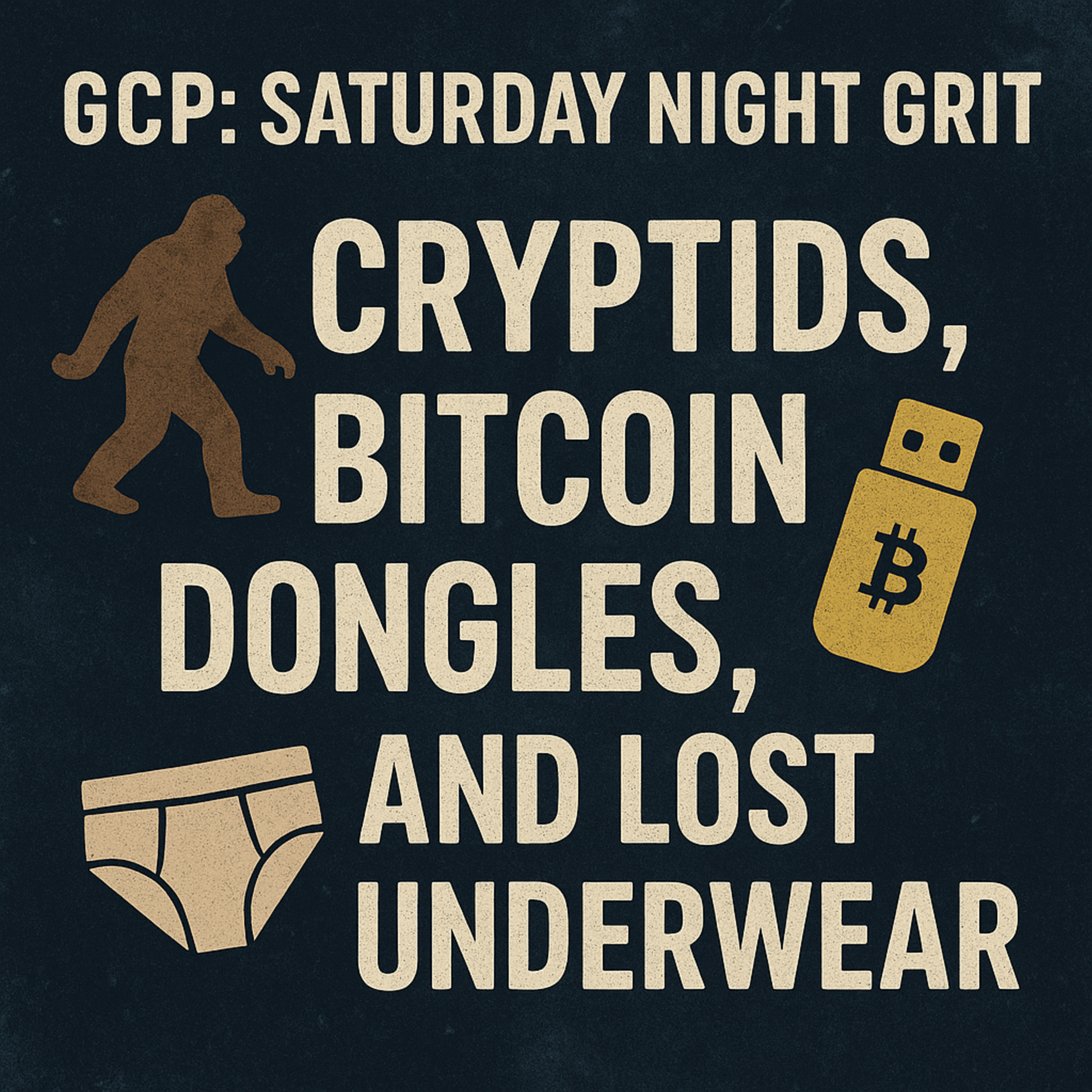 GCP: Saturday Night Grit - Cryptids, Bitcoin Dongles, and Lost Underwear