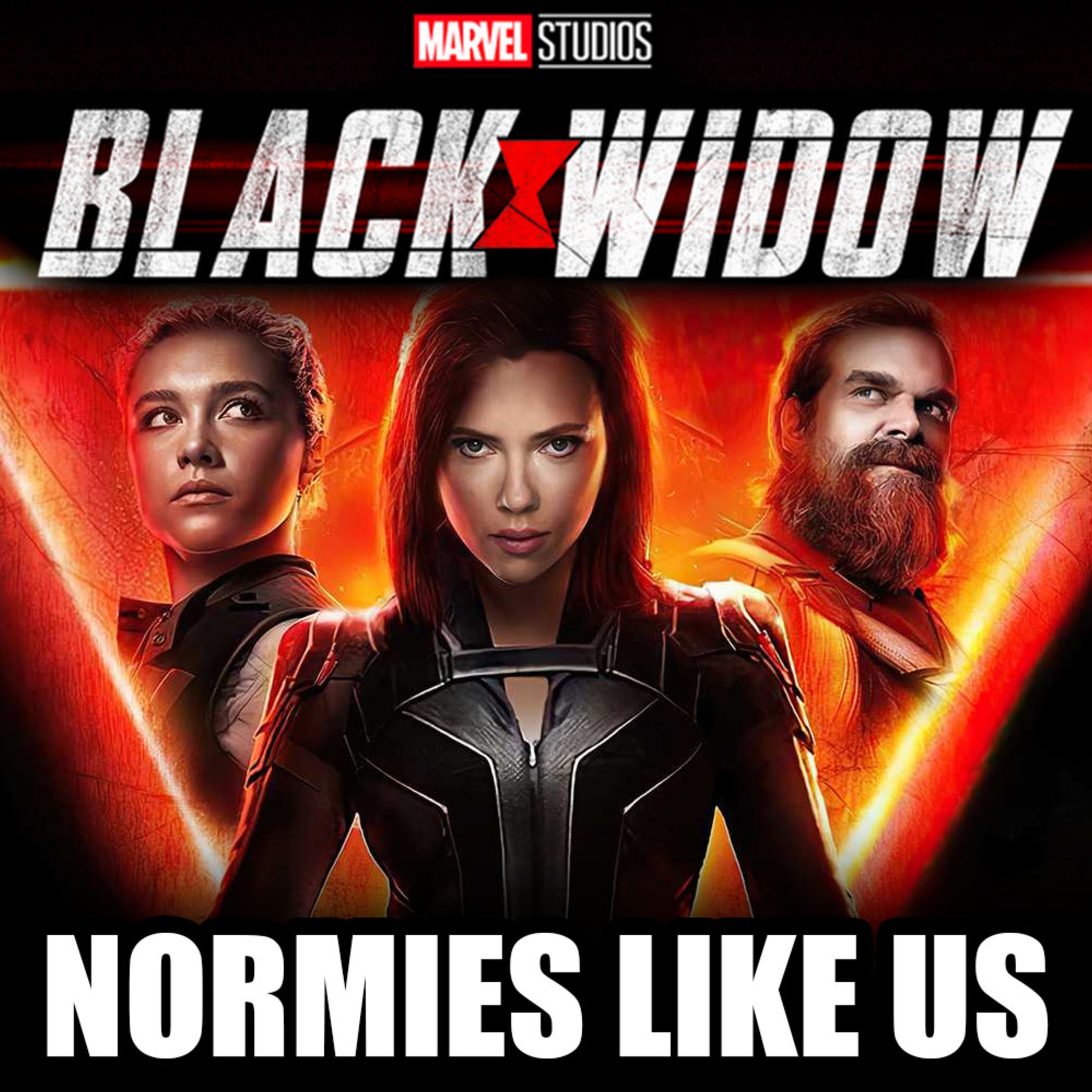Episode 155: Black Widow Review | Marvel Studios | Normies Like Us episode artwork