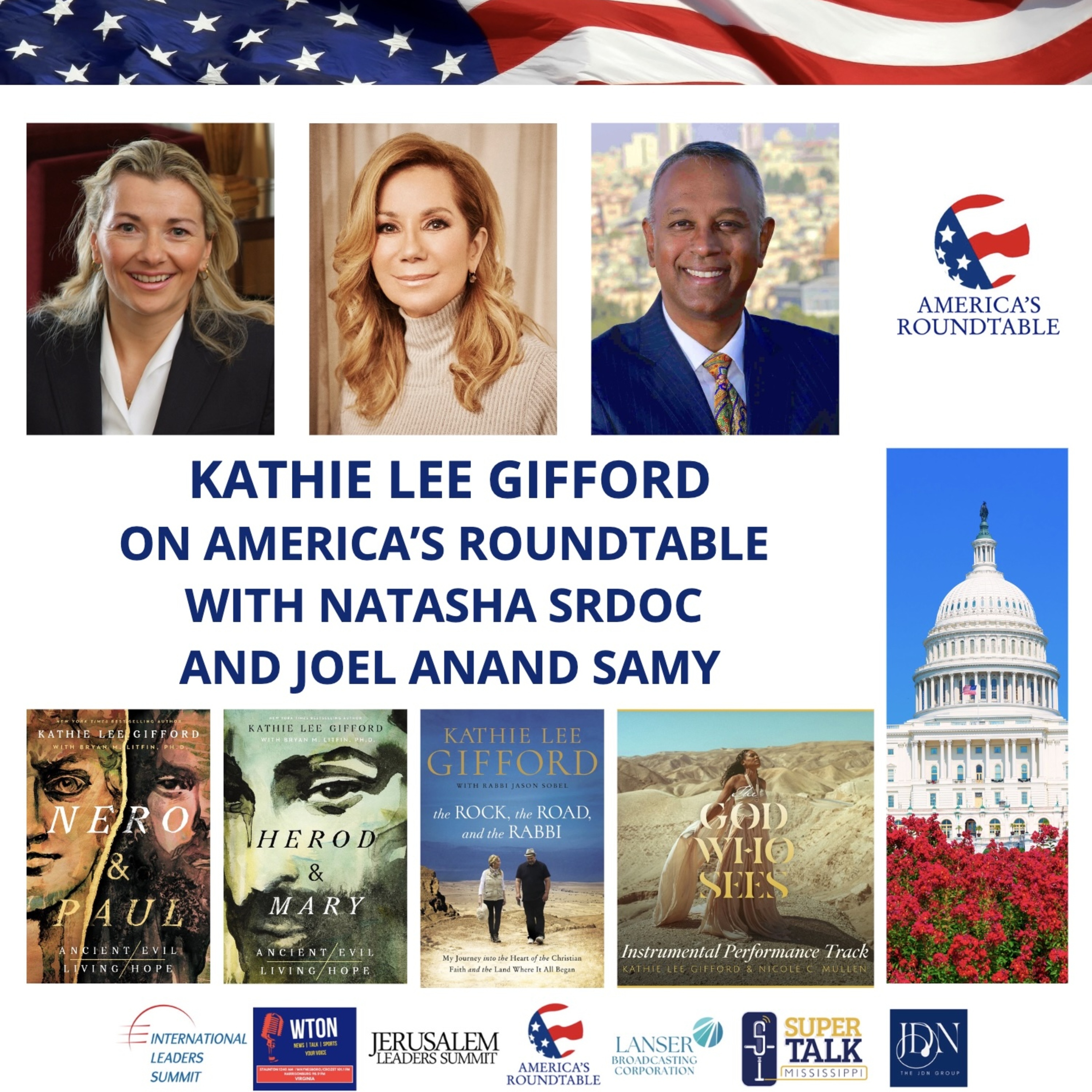 America's Roundtable: New York Times Bestselling Author Kathie Lee Gifford on New Book "Nero and Paul: How the Gospel of Grace Defeated the Ruler of Rome," Co-authored with Dr. Bryan Litfin