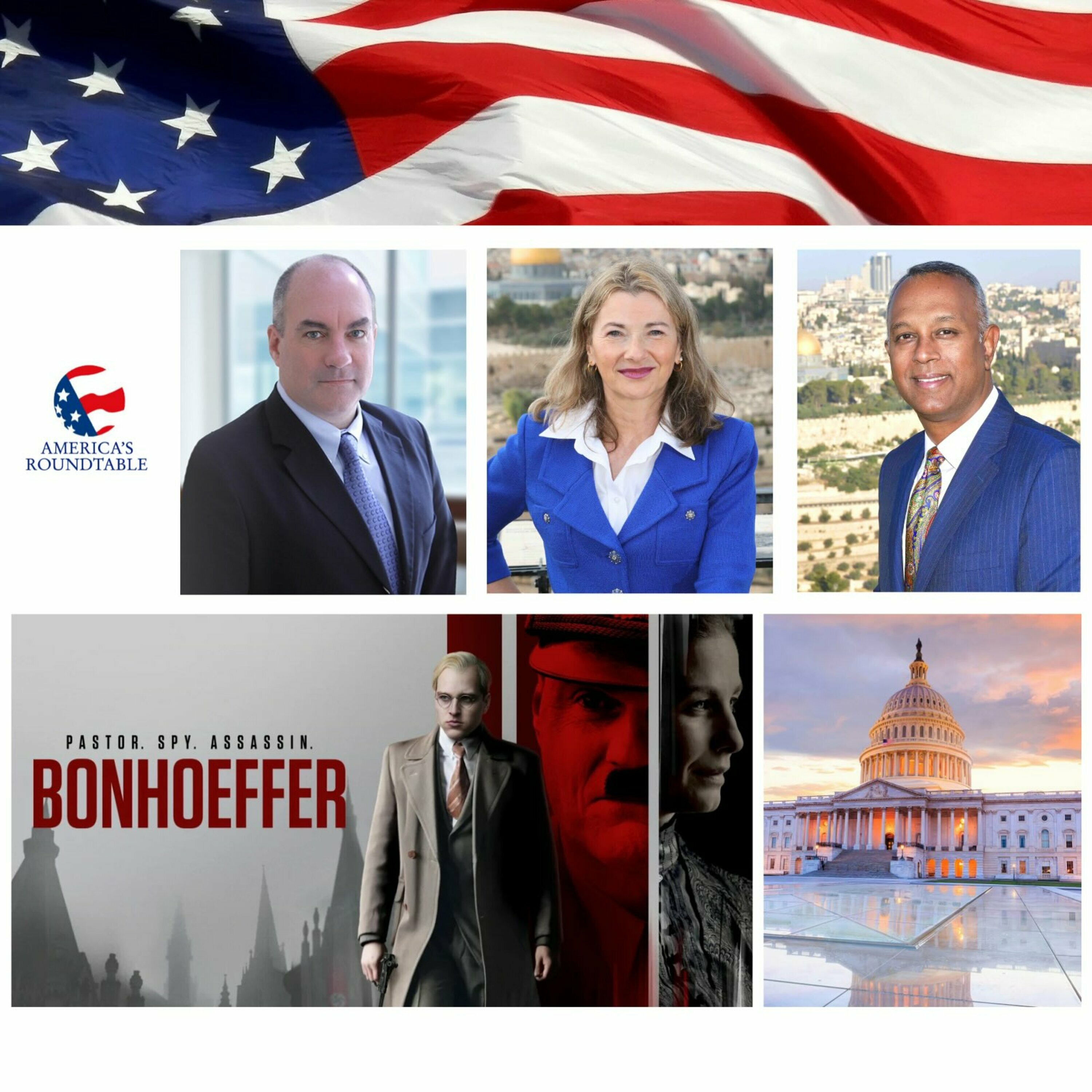 cover of episode America's Roundtable with John Scanlon | Film Producer — "Bonhoeffer: Pastor. Spy. Assassin"