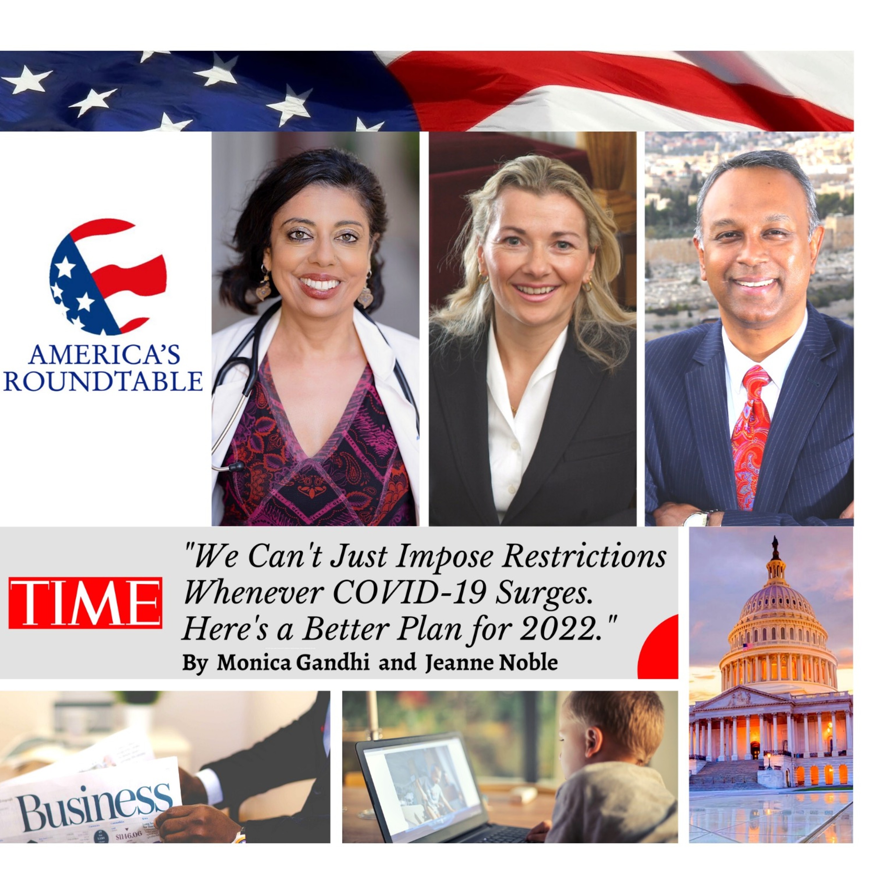 Dr. Monica Gandhi, MD | Time Magazine — "We Can't Just Impose Restrictions Whenever COVID-19 Surges. Here's a Better Plan for 2022."
