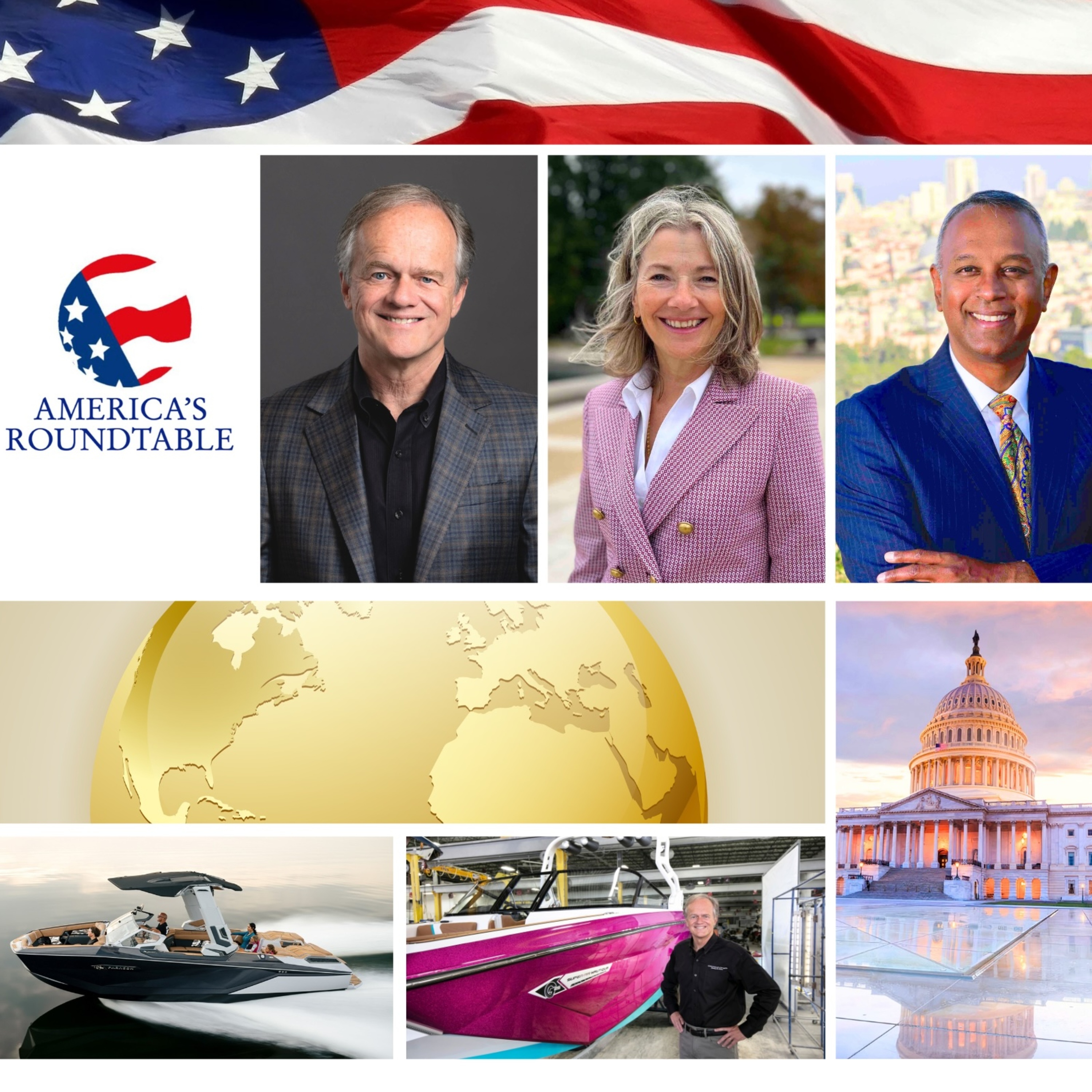 cover of episode America's Roundtable with Bill Yeargin, CEO, Correct Craft and Author of "Faith Leap" | Advancing The Abraham Accords