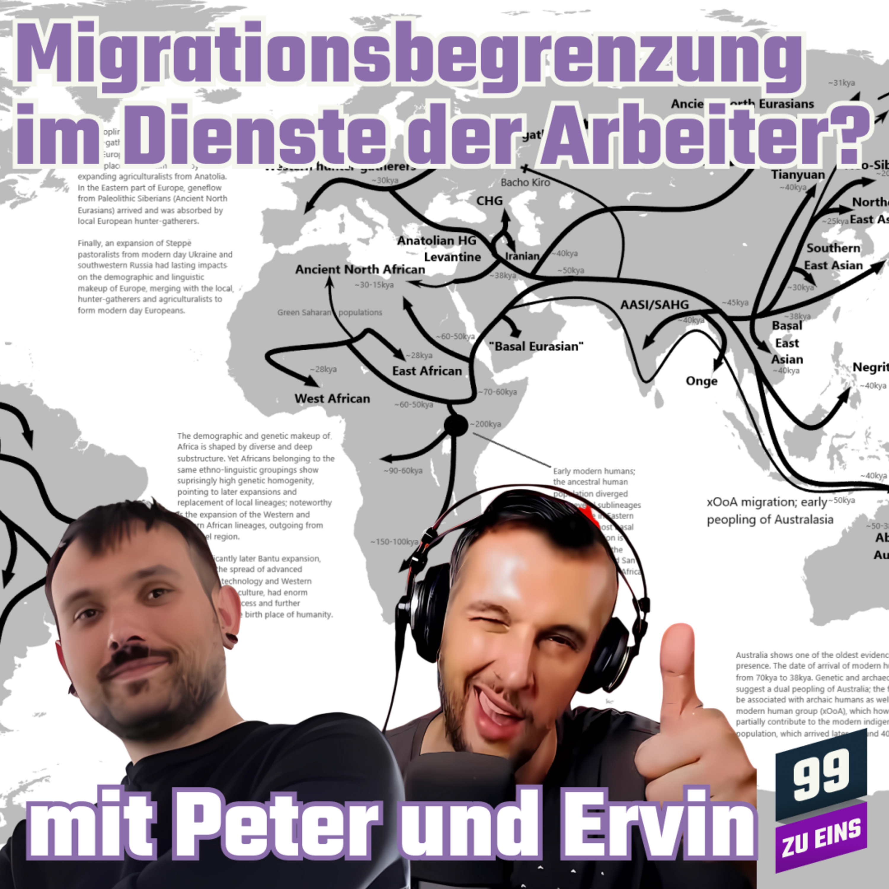 Episode 295: Migrationsbegrenzung im Dienste der Arbeiter? mit Peter und Ervin