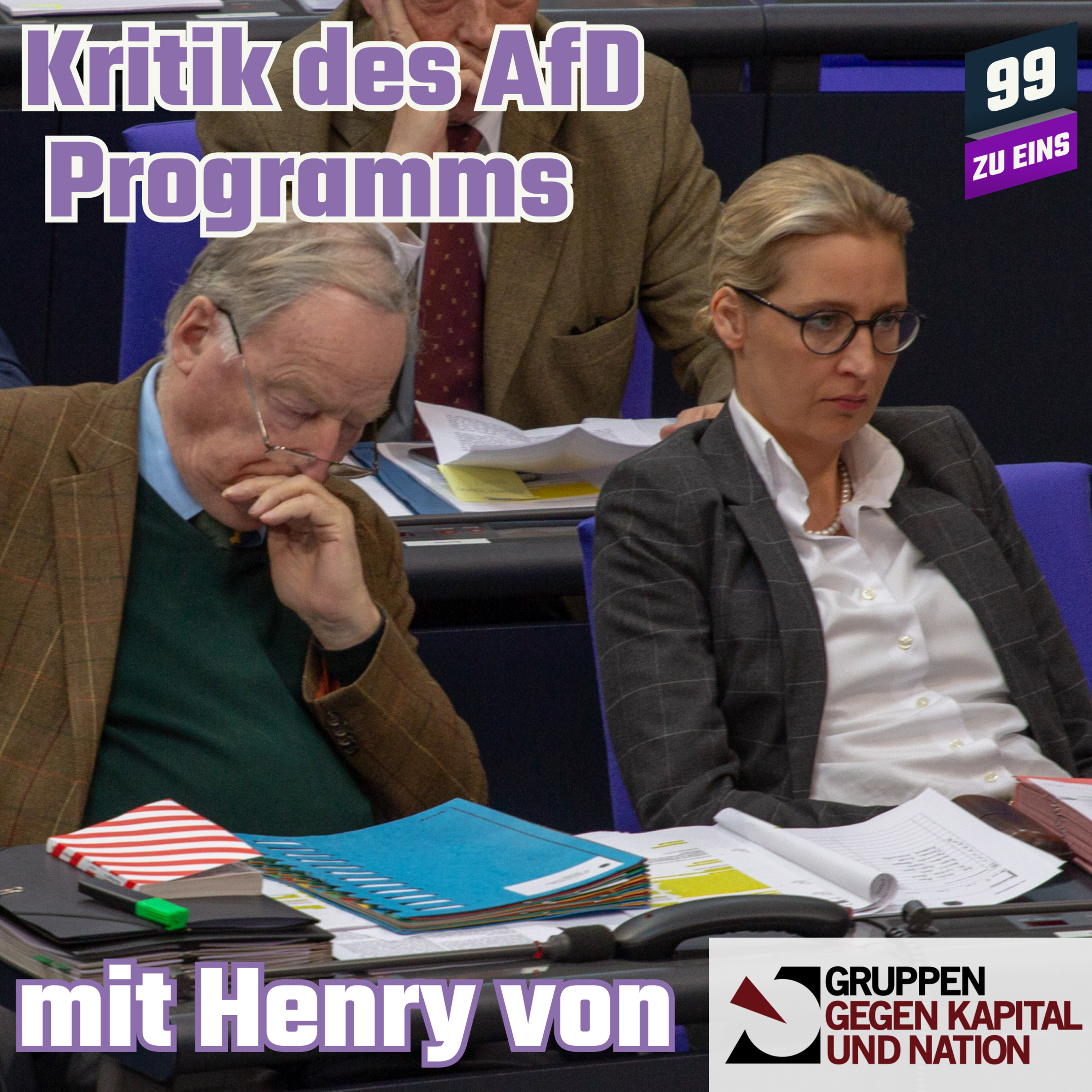 Episode 324: Kritik des AfD Programms mit Henry von Gruppen gegen Kapital und Nation