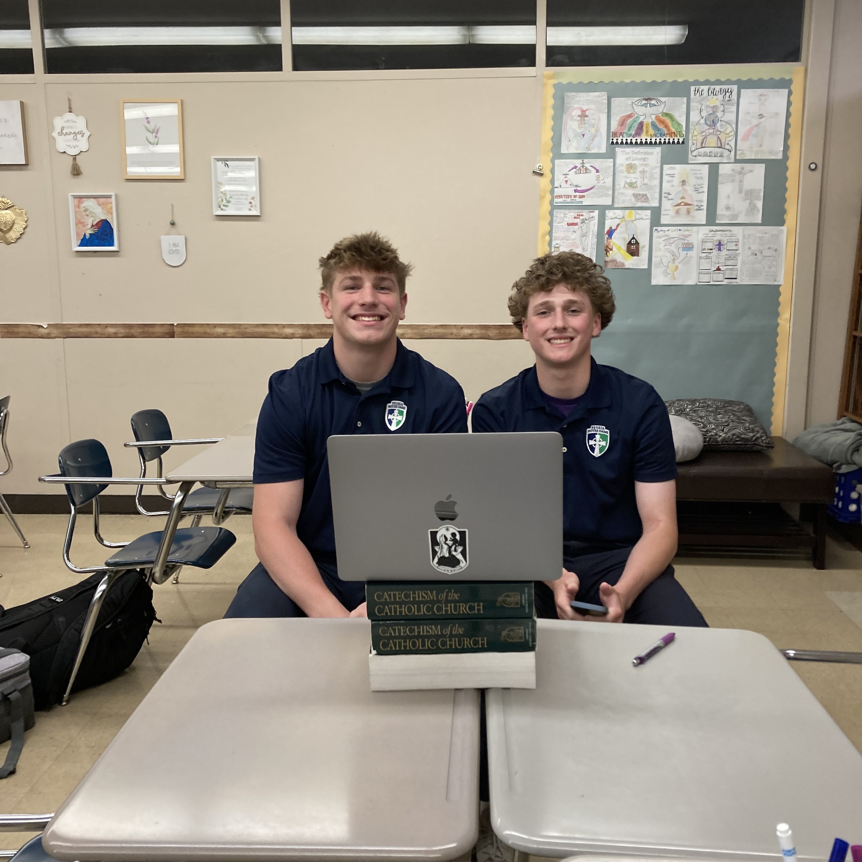 A Convert & His Sponsor: 2 teens from Peoria Notre Dame High School