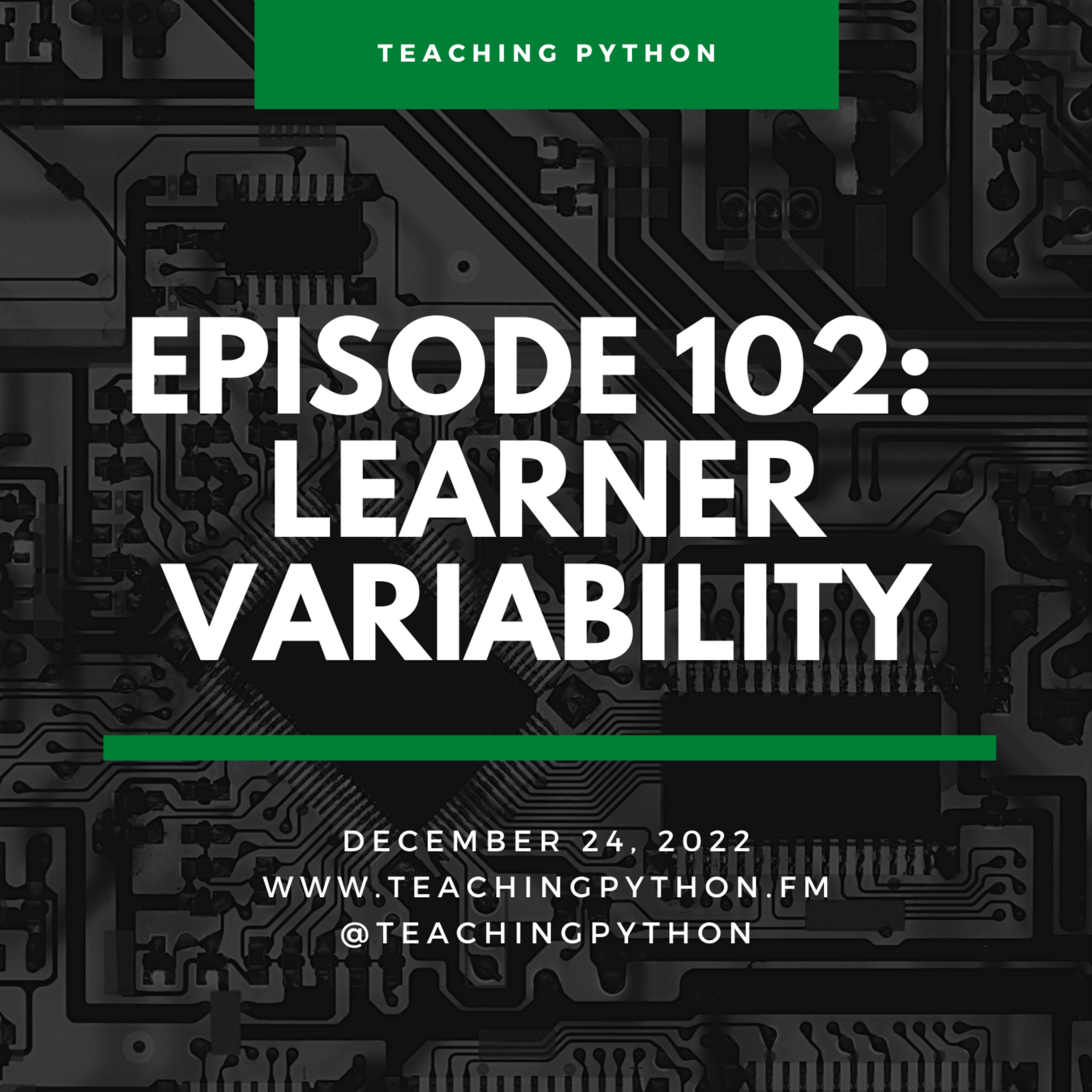 Episode 102: The Learner Variability Project - podcast episode cover