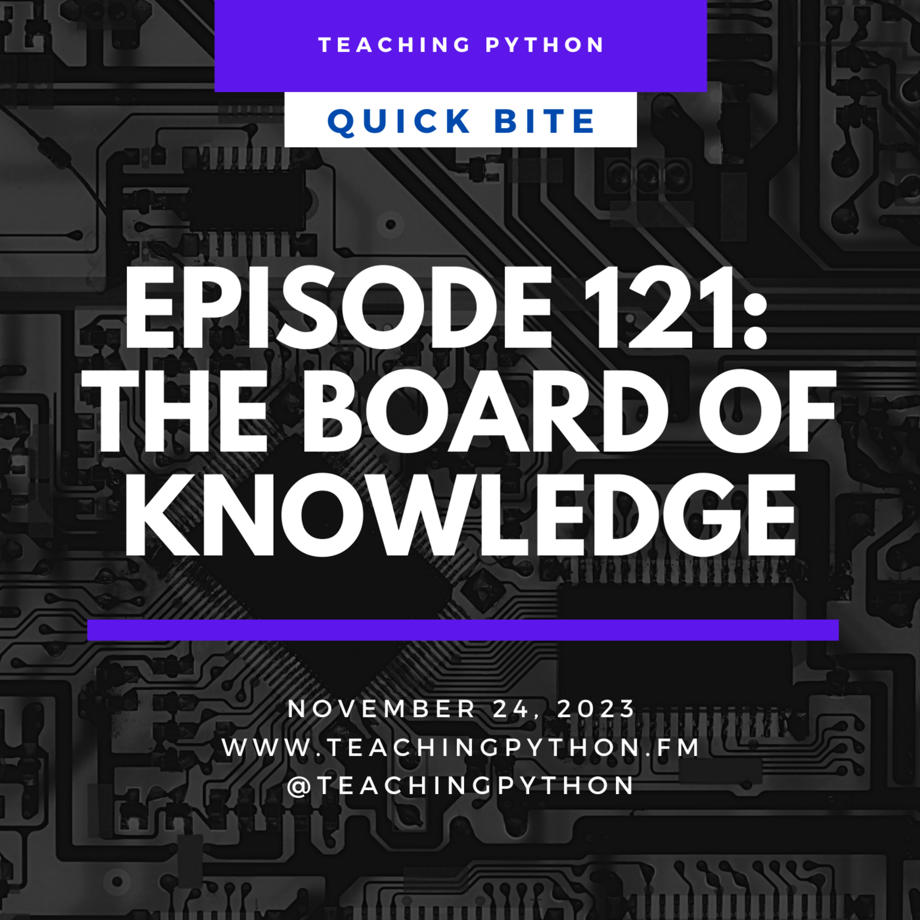 Episode 121: The Board of Knowledge - podcast episode cover