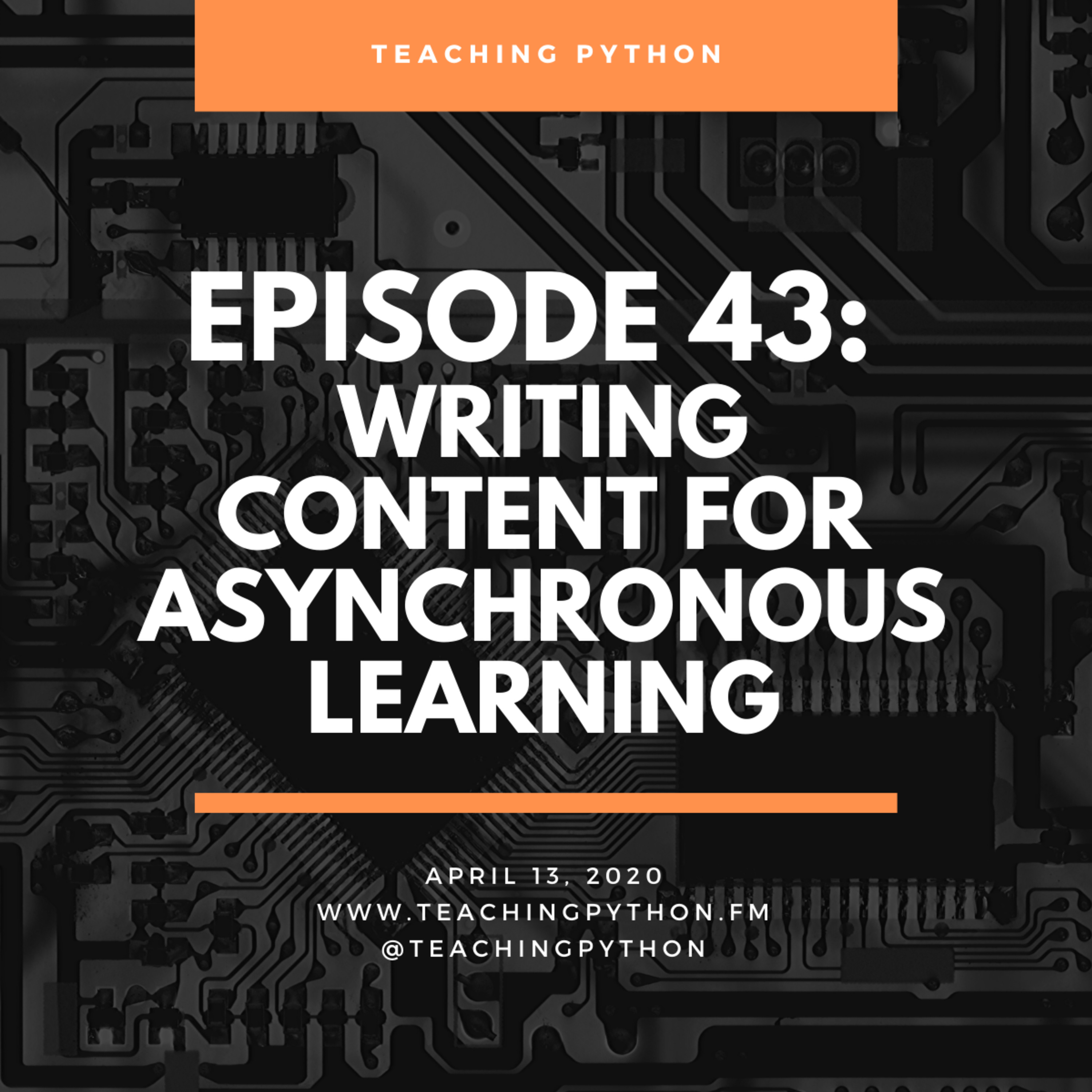 Episode 43: Writing Content for Asynchronous Learning with David Amos - podcast episode cover