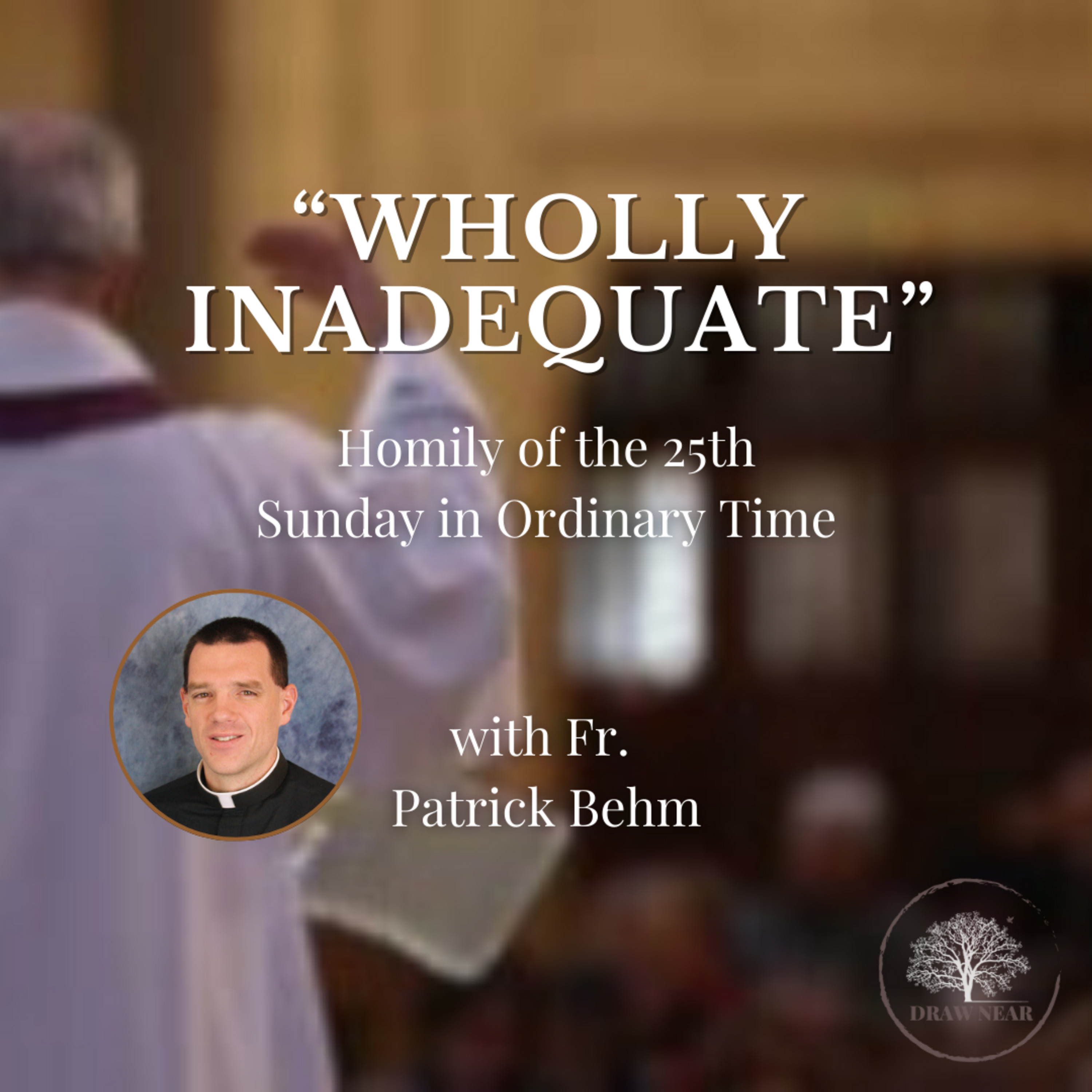Wholly inadequate: Homily by Fr. Patrick Behm
