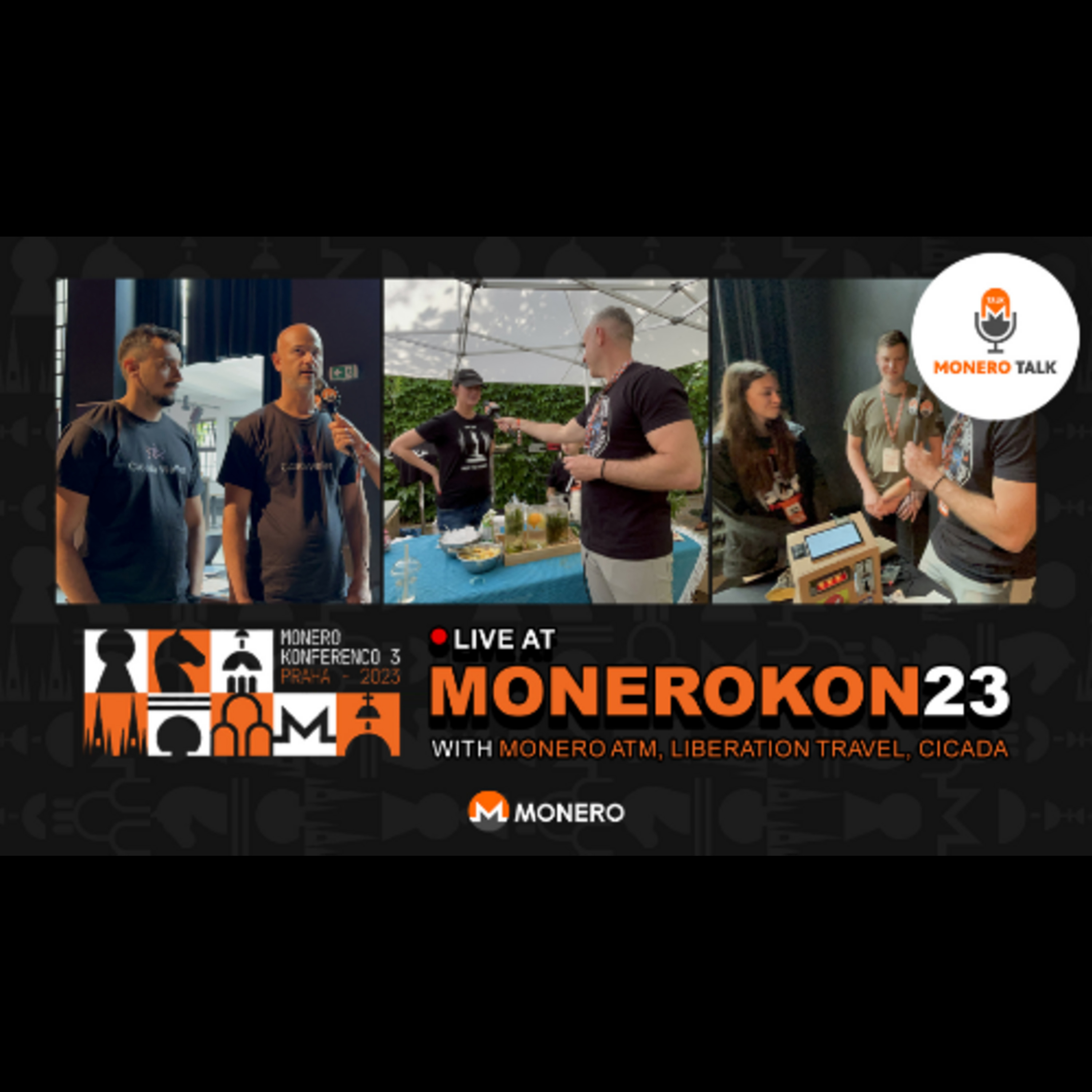 Interviews with Monero ATM, LIberation Travel and Cicada Wallet LIVE at MoneroKon23